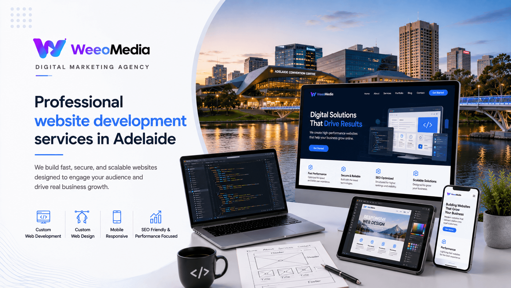Custom Web Design & SEO Solution Adelaide
